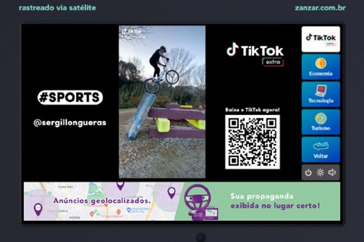 Startup brasileira coloca TikTok para rodar em carros de apps em SP e BH